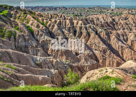 Badlands National Park (Dakota du Sud, USA. Banque D'Images