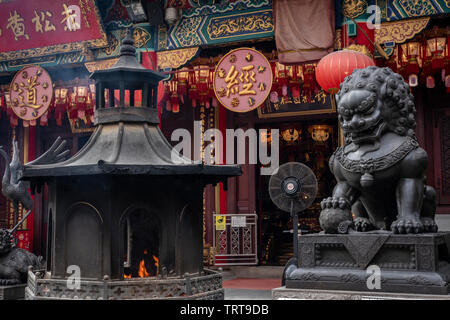 Hong Kong, Chine - 08 septembre 2018 : le Temple de Wong Tai Sin Banque D'Images