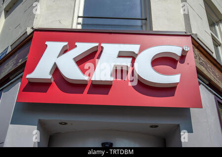 Billboard KFC à Amsterdam aux Pays-Bas 2019 Banque D'Images