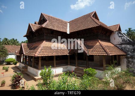 L'ancien palais en bois Padmanabhapuram du maharaja de Trivandrum, Inde Banque D'Images