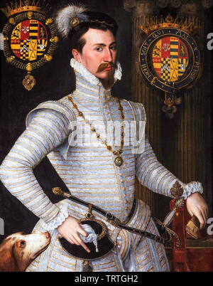 Robert Dudley, comte de Leicester, 1532-1588, portrait, vers 1564 Banque D'Images