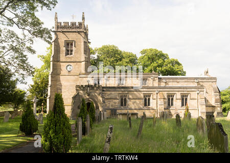 All Saints Church, dans le Nord, Slingsby Yorkshire, Angleterre, Royaume-Uni Banque D'Images