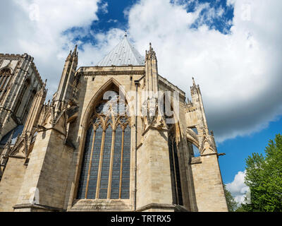 La salle capitulaire de la cathédrale de York City of York Yorkshire Angleterre Banque D'Images