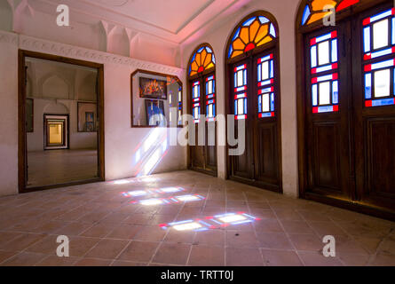 Maison à Kashan Tabatabaei au sein, une merveille d'architecture et des arts Banque D'Images