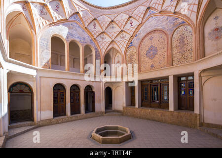 Maison à Kashan Tabatabaei au sein, une merveille d'architecture et des arts Banque D'Images