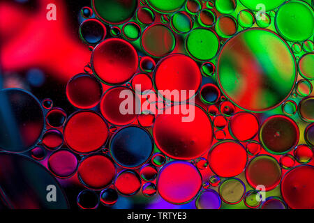 Abstract colorful bulles organique texture pattern macro Banque D'Images