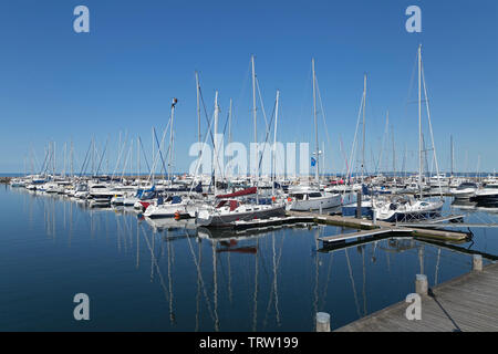 Marina, Kühlungsborn est, Schleswig-Holstein, Allemagne Banque D'Images