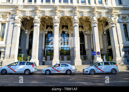 Cibeles Palace (Palacio de Cibeles, 1993) : La Mairie de Madrid (ancien Palais de la Communication), centre culturel de capital et de monument iconique t Banque D'Images