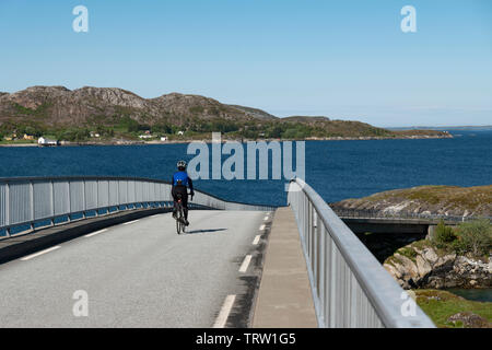 La découverte de la Norvège en vélo en été 2019 Banque D'Images