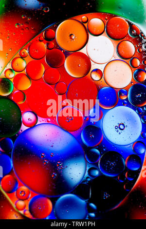 Abstract colorful bulles organique texture pattern macro Banque D'Images