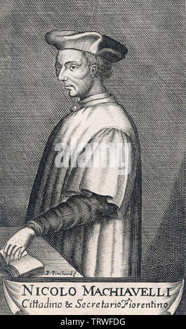 NICCOLÒ MACHIAVELLI (1469-1527) diplomate, poète et philosophe Banque D'Images