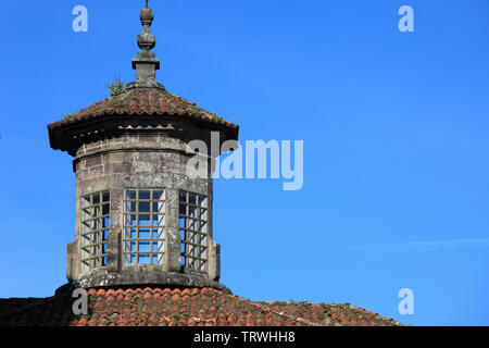 L'Espagne, la Galice, Santiago de Compostela, l'architecture historique, détail, Banque D'Images