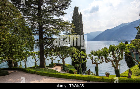 Lezzeno, ITALIE, 04 juin 2019 : l'extérieur de la Villa del Balbianello, sur le lac de Côme, le 04 juin 2019, à Lenno, italie Banque D'Images