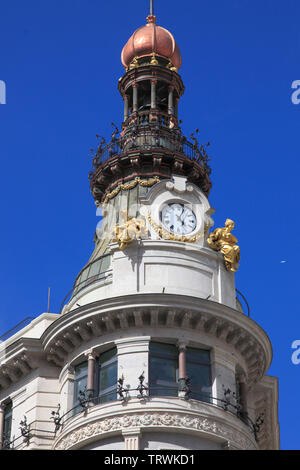Espagne, Madrid, Palacio de la equitativa, l'architecture historique, Banque D'Images