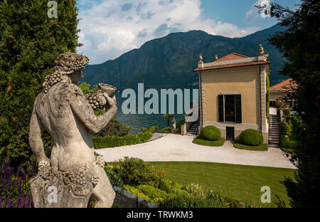 Lezzeno, ITALIE, 04 juin 2019 : l'extérieur de la Villa del Balbianello, sur le lac de Côme, le 04 juin 2019, à Lenno, italie Banque D'Images