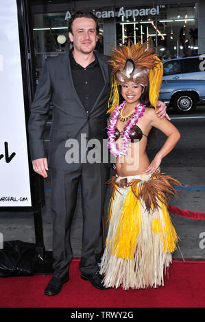 LOS ANGELES, CA. 10 avril 2008 : Jason Segel en première mondiale de son nouveau film 'Forgetting Sarah Marshall' au Grauman's Chinese Theatre, à Hollywood. © 2008 Paul Smith / Featureflash Banque D'Images