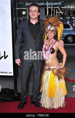 LOS ANGELES, CA. 10 avril 2008 : Jason Segel en première mondiale de son nouveau film 'Forgetting Sarah Marshall' au Grauman's Chinese Theatre, à Hollywood. © 2008 Paul Smith / Featureflash Banque D'Images