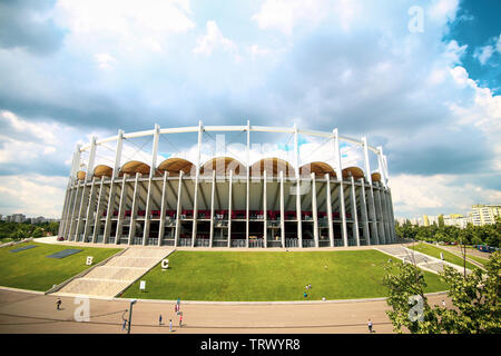 Bucarest, Roumanie - 24 mai 2019 : Aperçu de l'édifice de la Arena Stadium. Banque D'Images