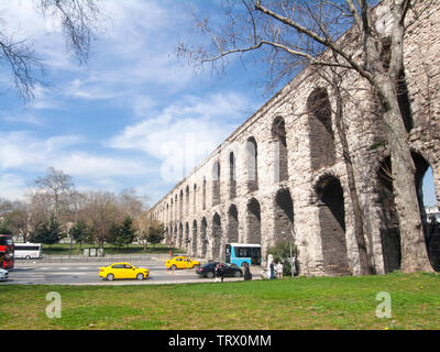 Aqueduc de Valens (Bozdogan Kemeri), Turquie, Istanbul Aqueduc de Valens .était une partie importante du système d'approvisionnement en eau Banque D'Images