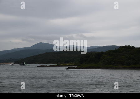 Vue sur les îles de Hong Kong Banque D'Images