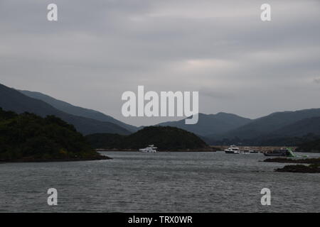 Vue sur les îles de Hong Kong Banque D'Images