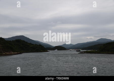 Vue sur les îles de Hong Kong Banque D'Images