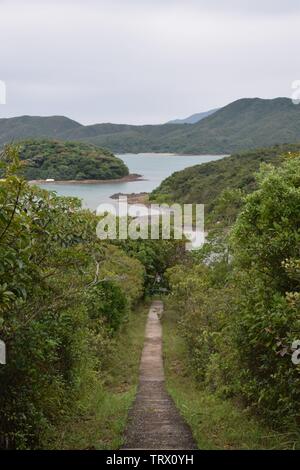 Vue sur les îles de Hong Kong Banque D'Images