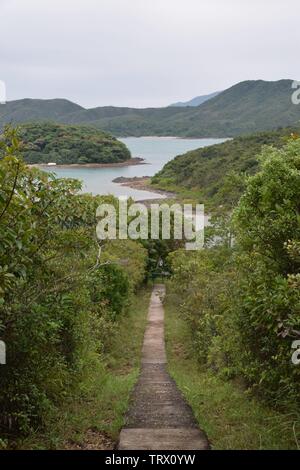 Vue sur les îles de Hong Kong Banque D'Images