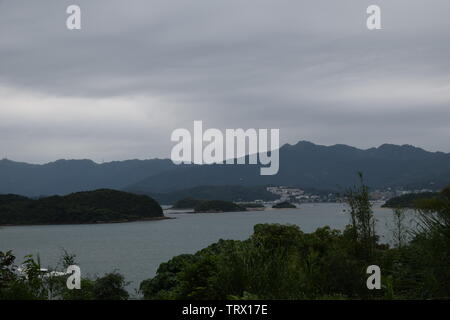 Vue sur les îles de Hong Kong Banque D'Images