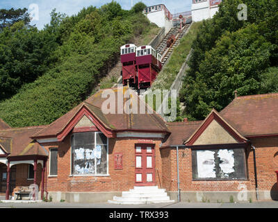 Station balnéaire de Folkestone Banque D'Images