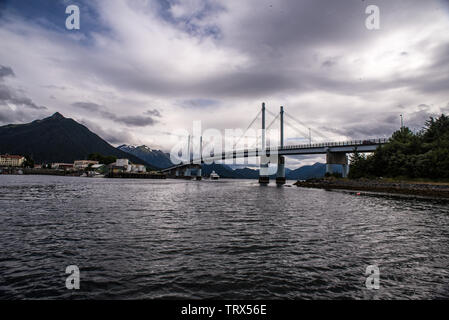 John O'Connell bridge, Sitka, Alaska. Banque D'Images