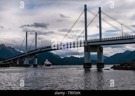 John O'Connell bridge, Sitka, Alaska. Banque D'Images