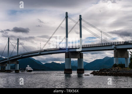 John O'Connell bridge, Sitka, Alaska. Banque D'Images