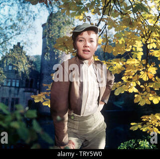 Liselotte Pulver lors du tournage de la comédie "le Spessart Inn' (1958). Liselotte Pulver Lilo actrice PulverSwiss est né le 11 octobre 1929 à Berne. Dans le monde d'utilisation | Banque D'Images