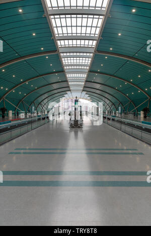 Shanghai Maglev Train Longyang Road la plate-forme Banque D'Images