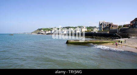 Aromanches-les-Bains Normandie, France Banque D'Images