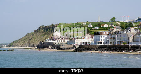 Aromanches-les-Bains Normandie, France Banque D'Images