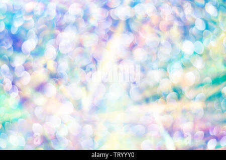 Magnifique arrière-plan holographique de lumières de bokeh. Trendy style années 80. Wallpaper design. Banque D'Images