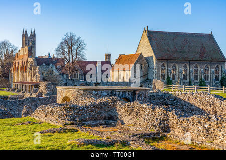 St Augustine's Abbey dans le Kent Banque D'Images