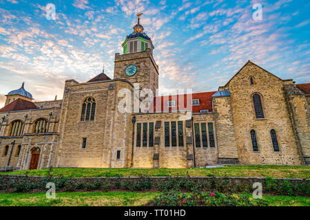 PORTSMOUTH, Royaume-Uni - 25 MAI : c'est la Cathédrale de Portsmouth un bâtiment d'intérêt historique et de la cathédrale le 25 mai 2019 à Portsmouth Banque D'Images