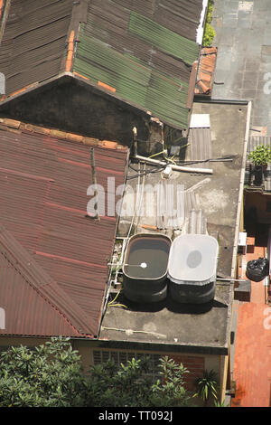 Réservoir de stockage de l'eau, São Paulo, Brésil Banque D'Images