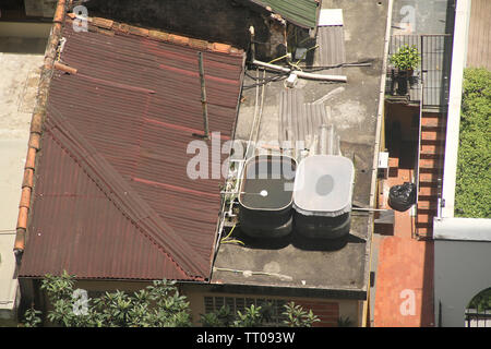 Réservoir de stockage de l'eau, São Paulo, Brésil Banque D'Images