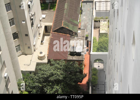 Réservoir de stockage de l'eau, São Paulo, Brésil Banque D'Images