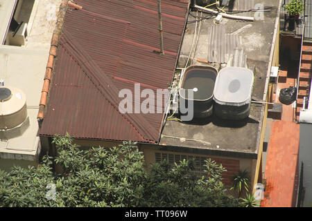 Réservoir de stockage de l'eau, São Paulo, Brésil Banque D'Images