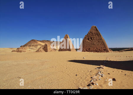 Pyramides de l'ancien monde au Soudan Banque D'Images