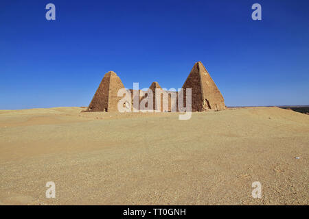 Pyramides de l'ancien monde au Soudan Banque D'Images