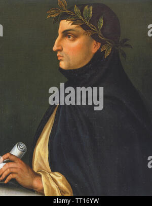 GIOVANNI BOCCACCIO (1313-1375) poète et humaniste Italien Banque D'Images