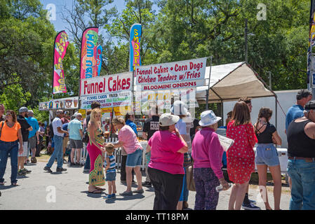 Pioneer Days petite ville célébration annuelle dans le centre-nord de la Floride. Banque D'Images