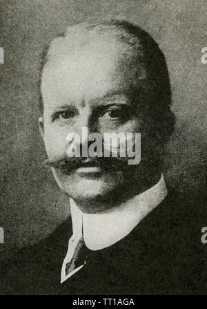 Cette photo, datant d'avant 1922, a trait à la Première Guerre mondiale. Le sous-titre suivant : Alfred Zimmerman, l'ex-Ministre des affaires étrangères. Banque D'Images