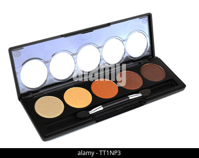 Ombres à paupières brillant isolated on white Banque D'Images